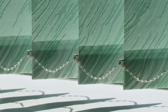 45147888 - vertical blinds on the window of the office